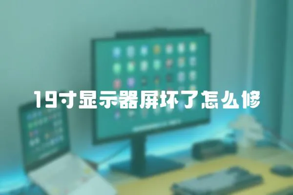 19寸顯示器屏壞了怎么修