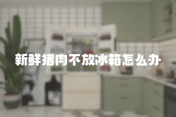 新鮮豬肉不放冰箱怎么辦