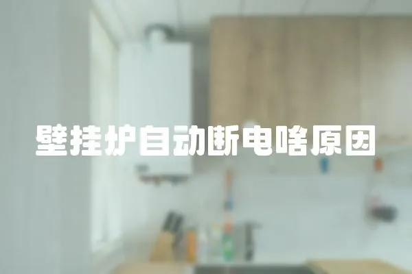 壁掛爐自動(dòng)斷電啥原因