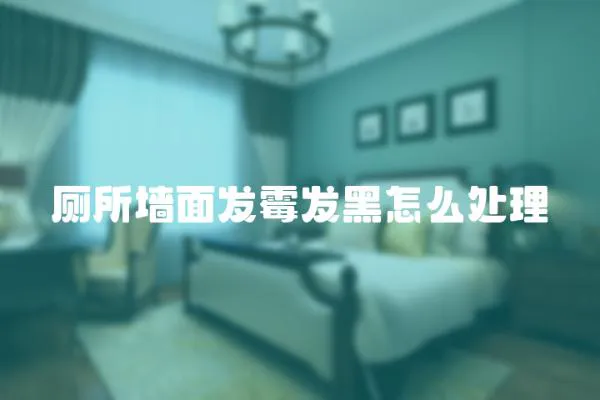 廁所墻面發霉發黑怎么處理