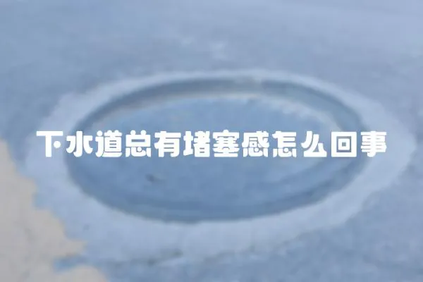 下水道總有堵塞感怎么回事