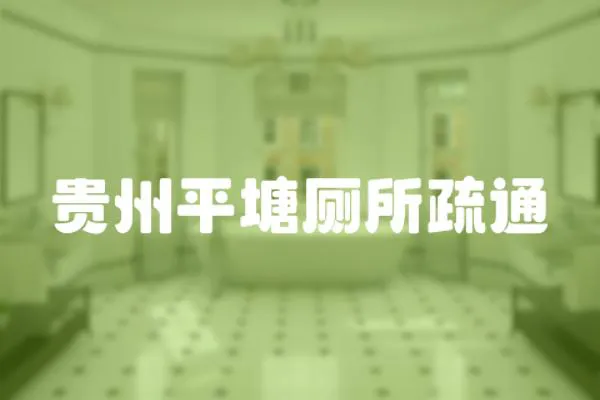 貴州平塘廁所疏通