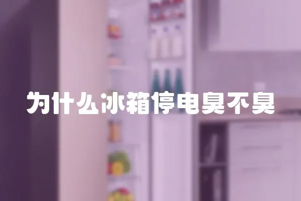 為什么冰箱停電臭不臭