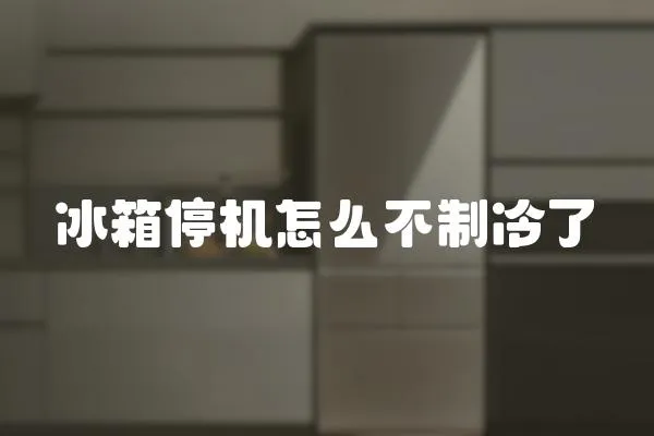 冰箱停機(jī)怎么不制冷了