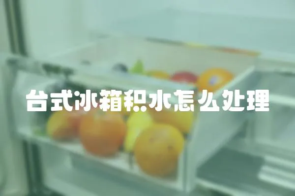 臺(tái)式冰箱積水怎么處理