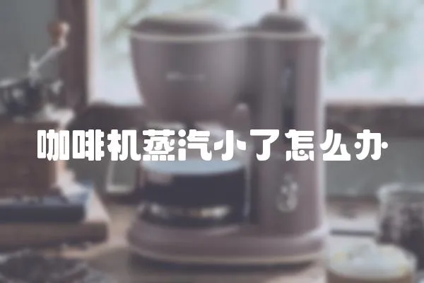咖啡機(jī)蒸汽小了怎么辦