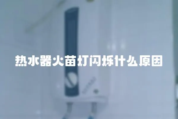 熱水器火苗燈閃爍什么原因