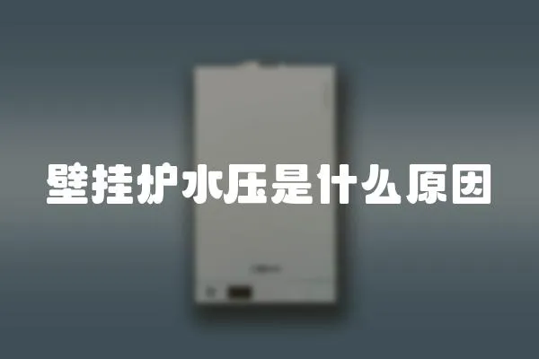 壁掛爐水壓是什么原因