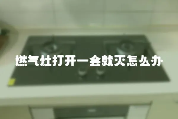 燃氣灶打開一會就滅怎么辦