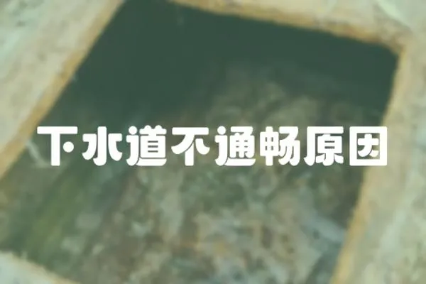 下水道不通暢原因