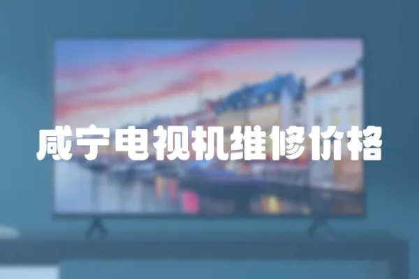 咸寧電視機維修價格