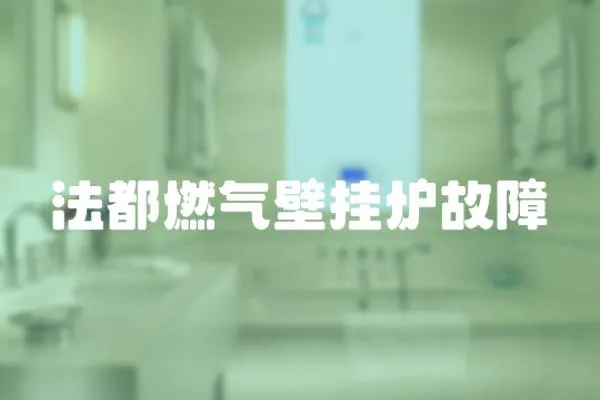 法都燃氣壁掛爐故障