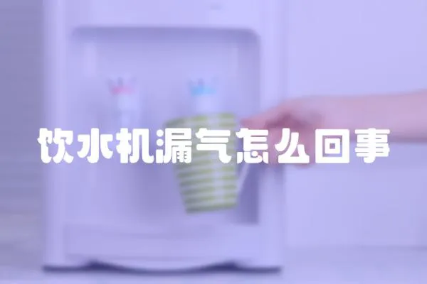 飲水機(jī)漏氣怎么回事