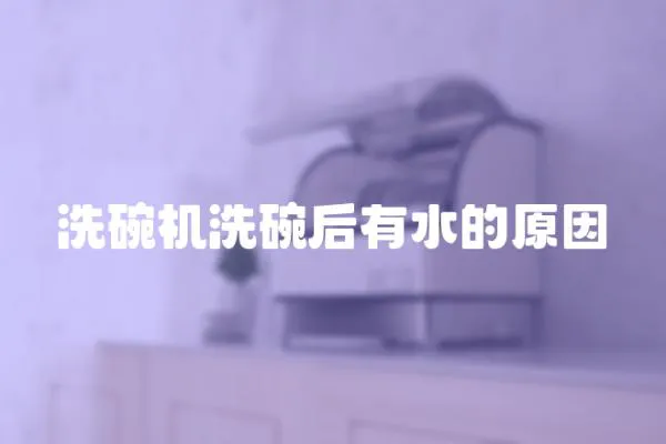 洗碗機洗碗后有水的原因