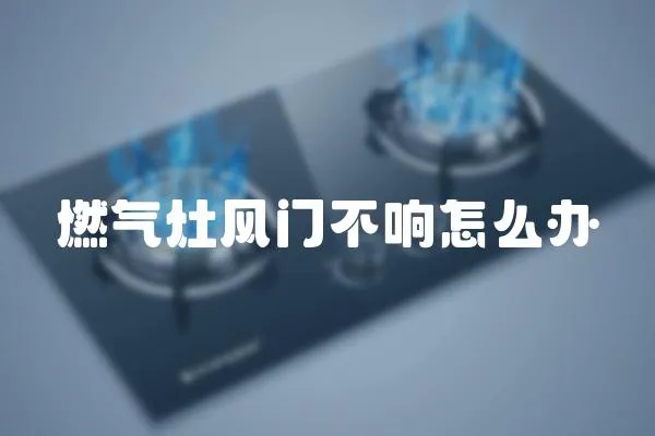 燃氣灶風門不響怎么辦
