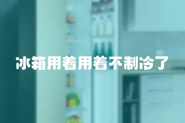 冰箱用著用著不制冷了