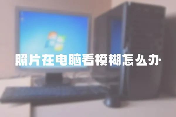 照片在電腦看模糊怎么辦