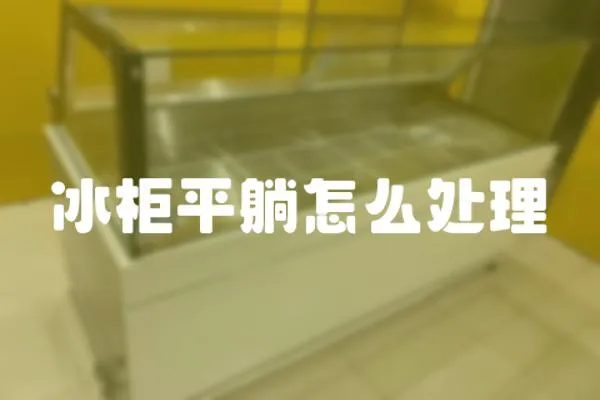 冰柜平躺怎么處理