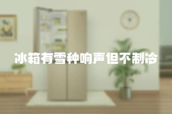 冰箱有雪種響聲但不制冷