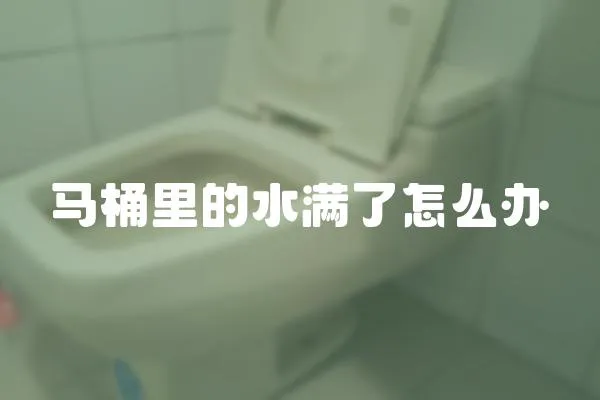 马桶里的水满了怎么办