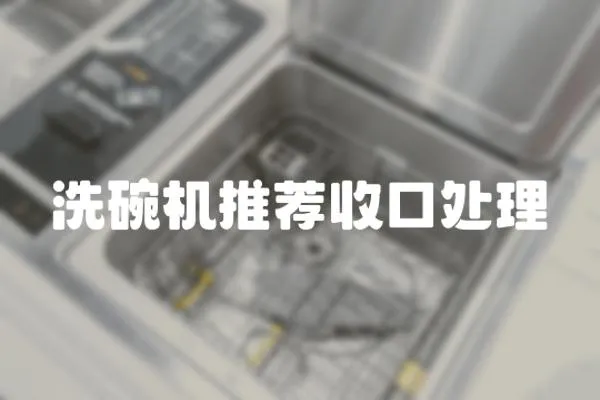 洗碗機推薦收口處理