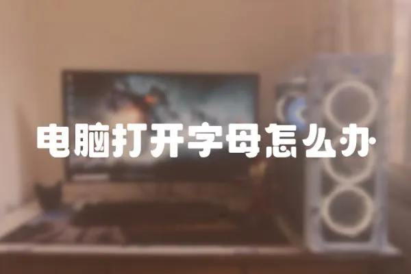 電腦打開字母怎么辦
