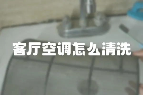 客廳空調怎么清洗