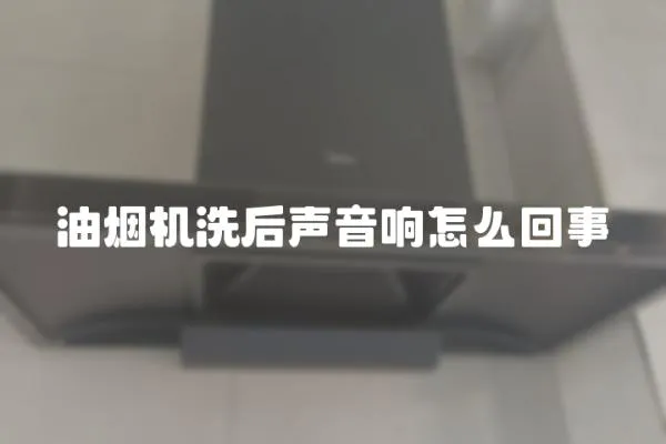 油煙機洗后聲音響怎么回事
