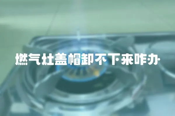 燃氣灶蓋帽卸不下來咋辦