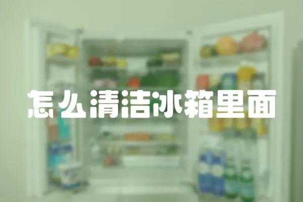 怎么清潔冰箱里面