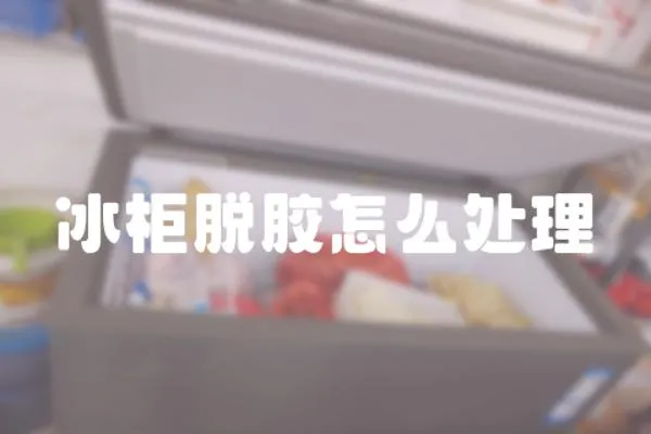 冰柜脫膠怎么處理