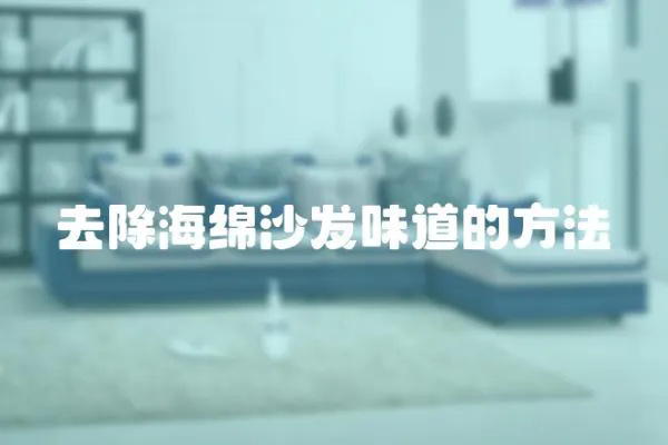 去除海綿沙發味道的方法