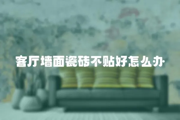 客廳墻面瓷磚不貼好怎么辦
