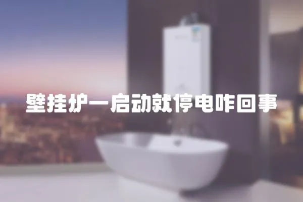 壁掛爐一啟動就停電咋回事