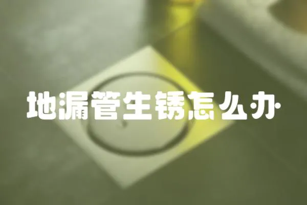 地漏管生銹怎么辦