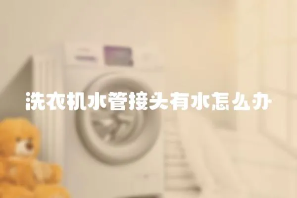 洗衣機水管接頭有水怎么辦