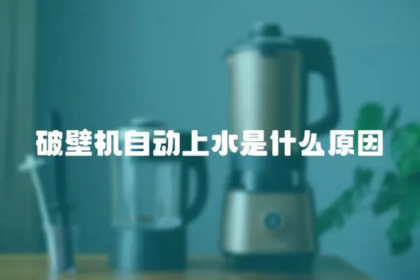 破壁機自動上水是什么原因