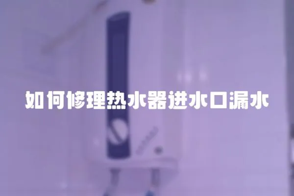 如何修理熱水器進水口漏水