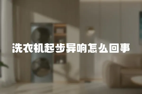洗衣機起步異響怎么回事