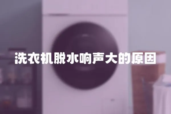 洗衣機脫水響聲大的原因