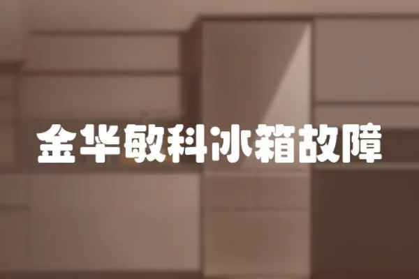 金華敏科冰箱故障