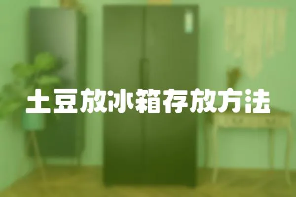 土豆放冰箱存放方法