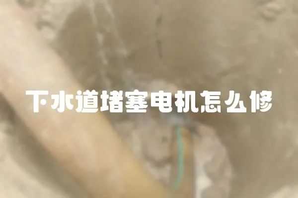 下水道堵塞電機(jī)怎么修