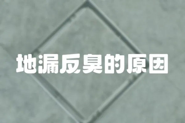地漏反臭的原因