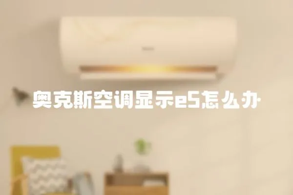奧克斯空調顯示e5怎么辦