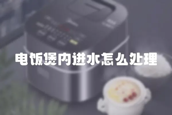 電飯煲內進水怎么處理