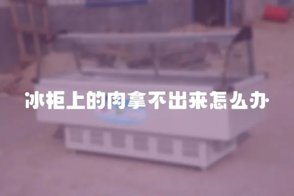 冰柜上的肉拿不出來怎么辦