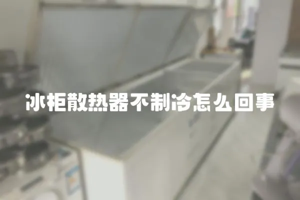 冰柜散熱器不制冷怎么回事