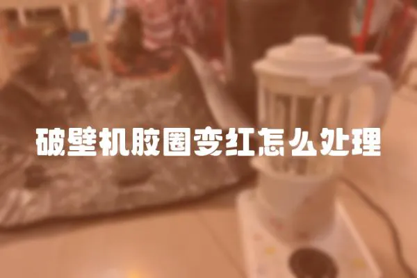 破壁機(jī)膠圈變紅怎么處理