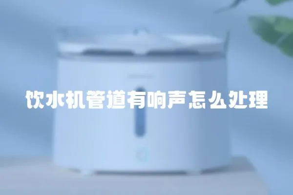 飲水機管道有響聲怎么處理